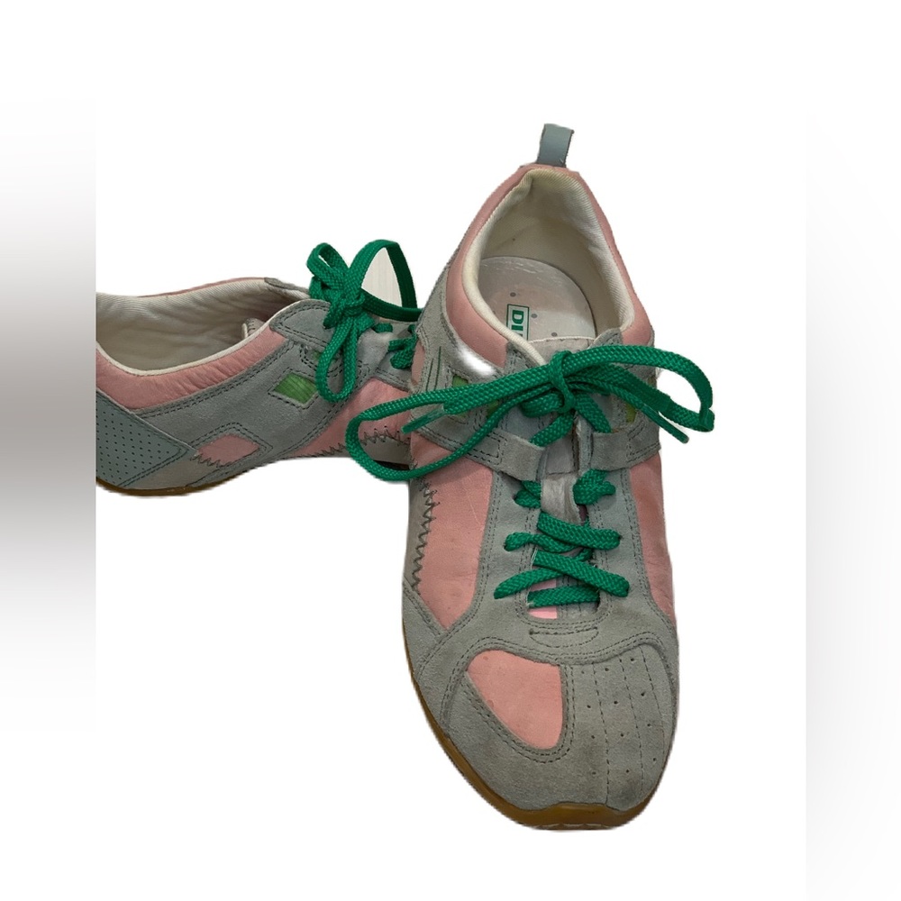 Diesel Youth Shoes. Grey,pink n Lime Green. Size 3 1/2. Excellent Condition